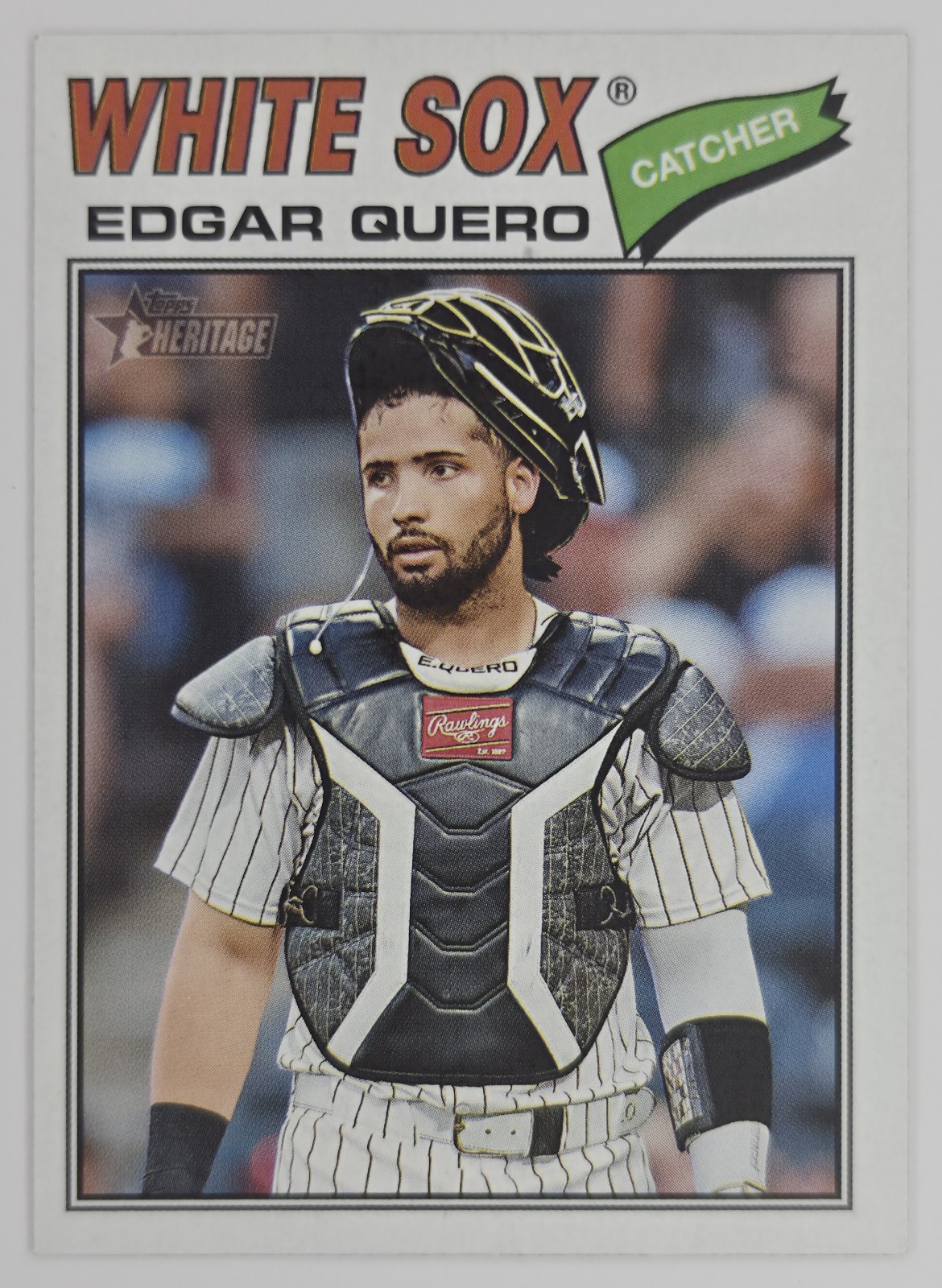 2026 Topps Heritage Edgar Quero #239 Chicago White Sox front