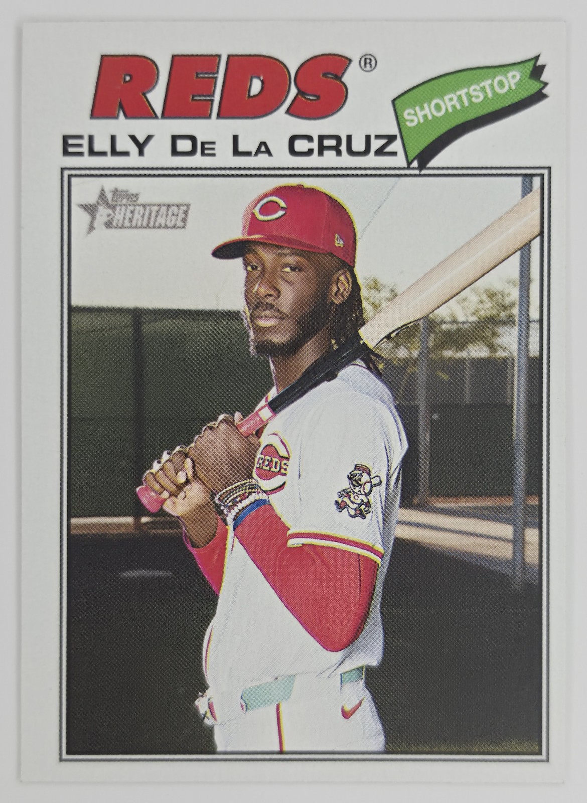 2026 Topps Heritage Elly De La Cruz #70 Cincinnati Reds front