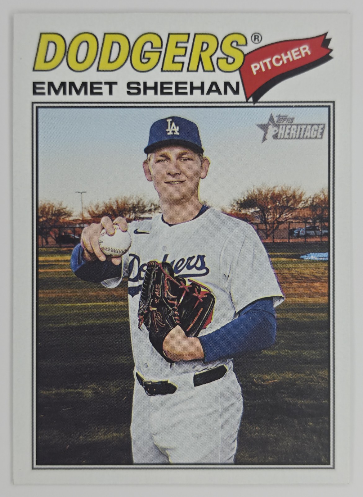 2026 Topps Heritage Emmet Sheehan #178 Los Angeles Dodgers front