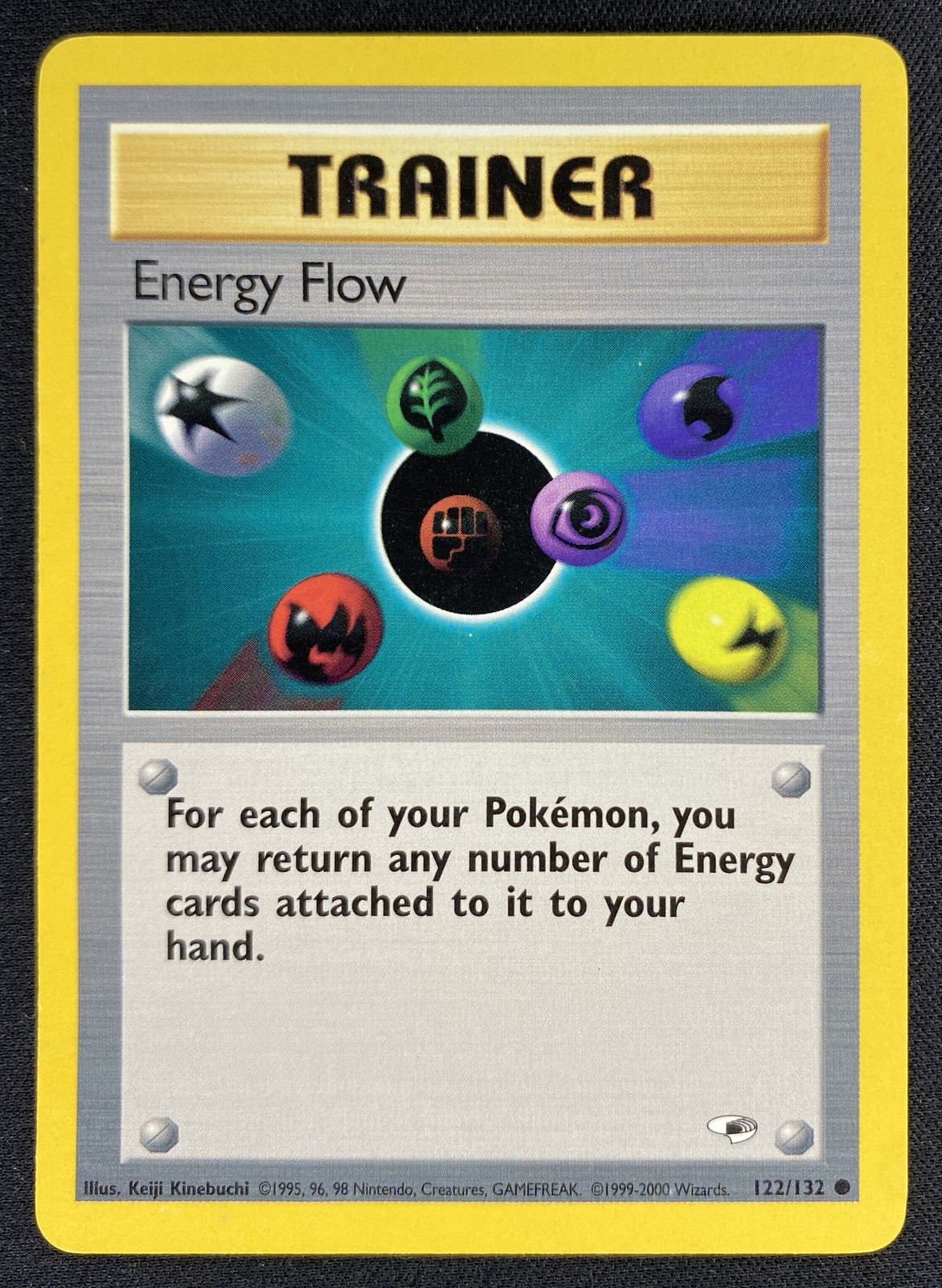 2000 Pokemon Gym Heroes Energy Flow #122/132 Common front