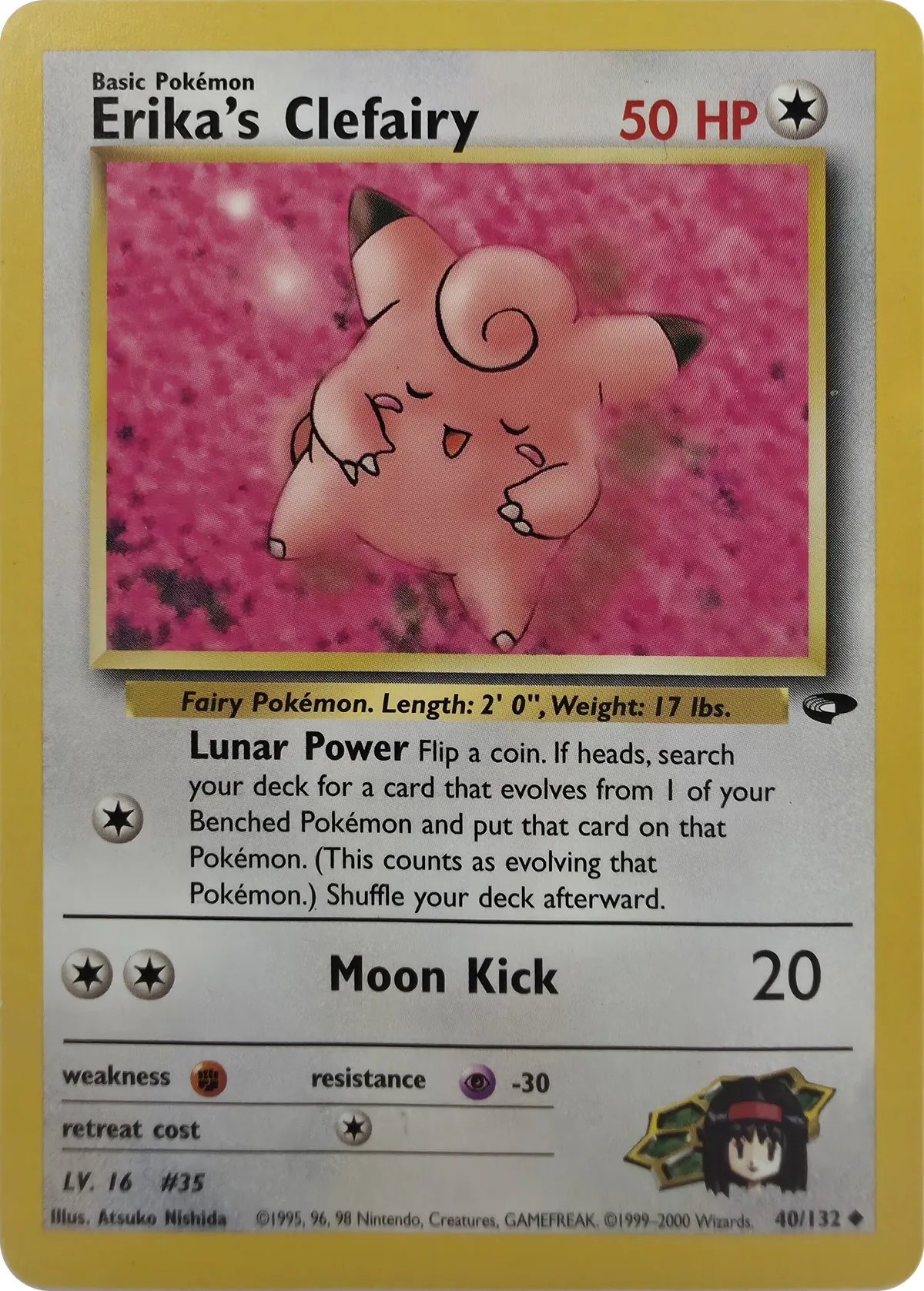 Erika's Clefairy #40/132, front