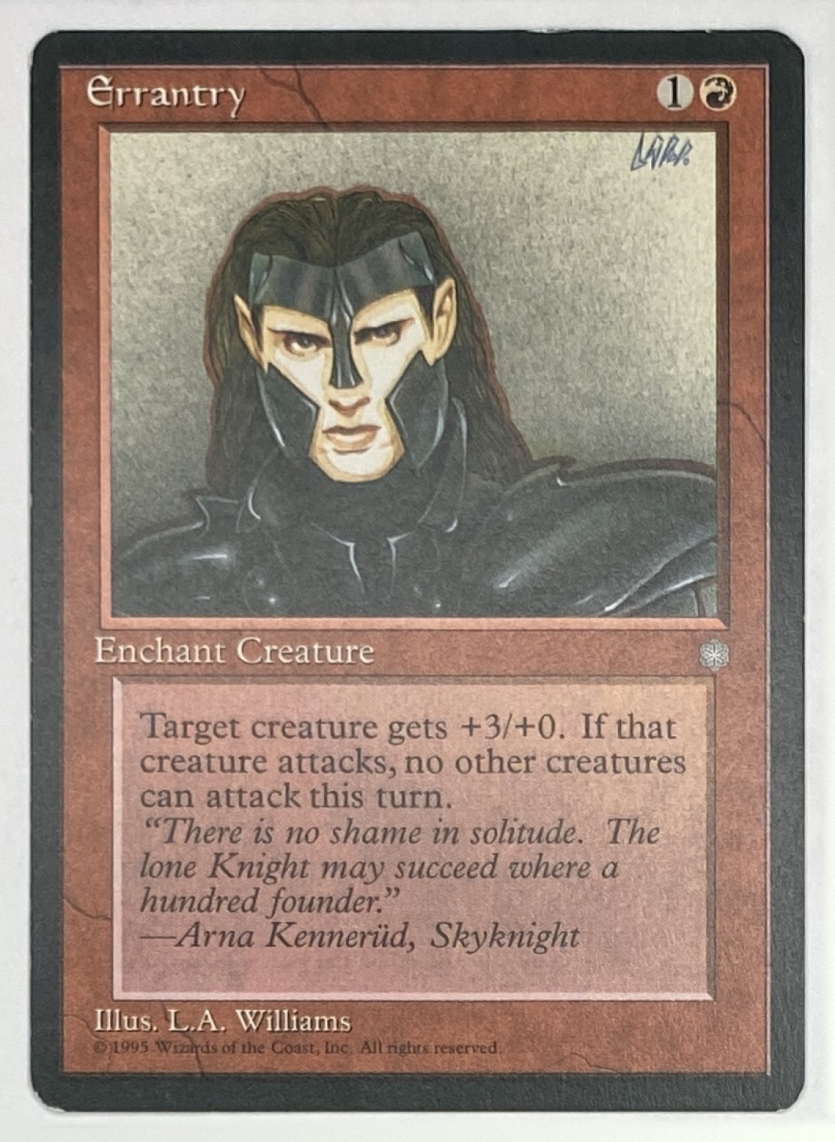 1995 Magic: The Gathering Ice Age Errantry Common front