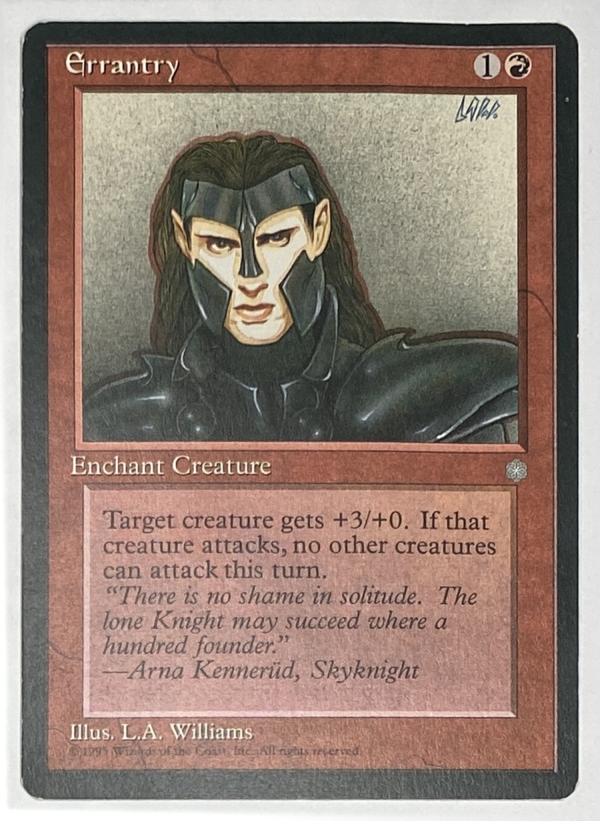 1995 Magic: The Gathering Ice Age Errantry Common front