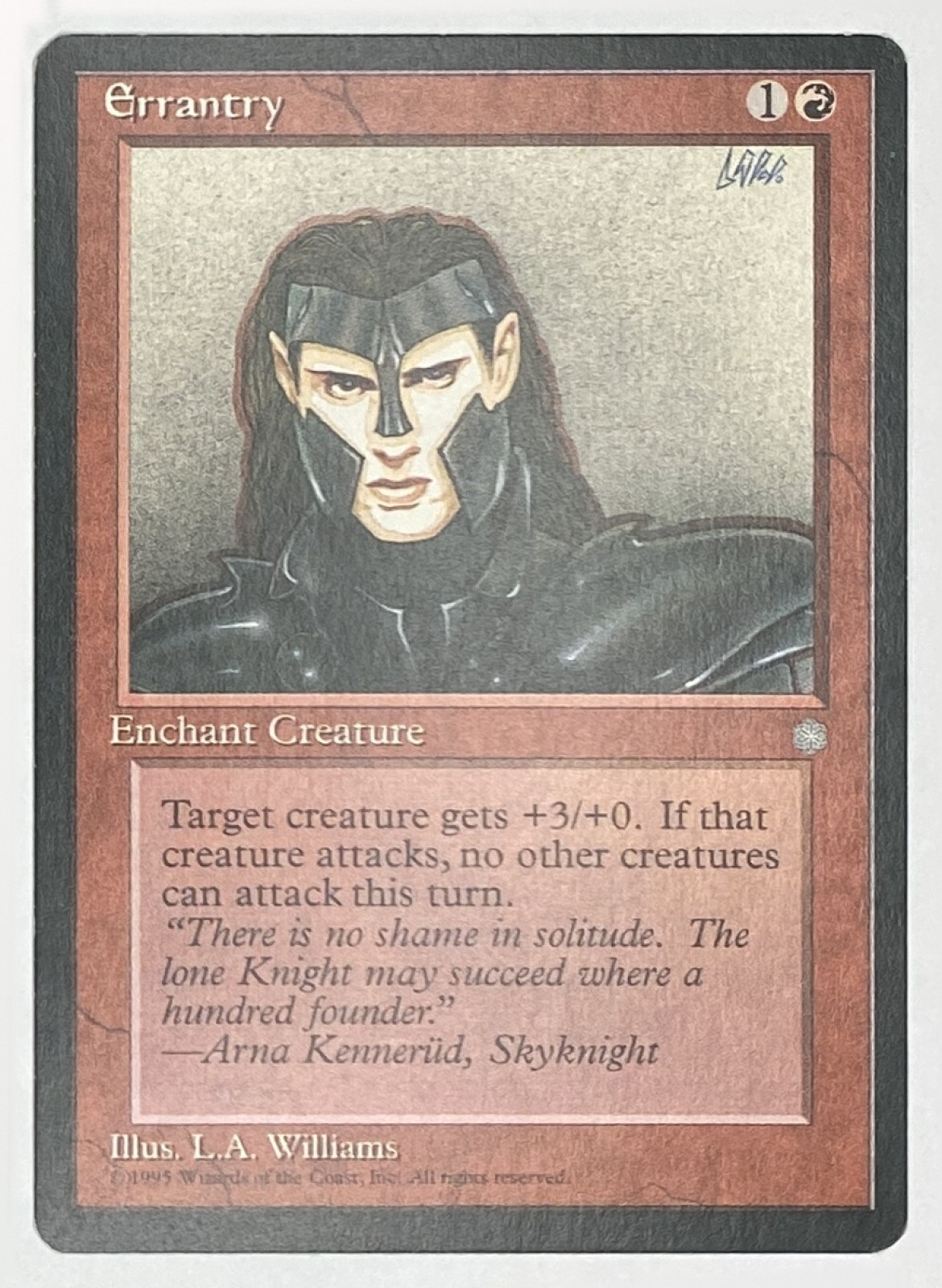 1995 Magic: The Gathering Ice Age Errantry Common front