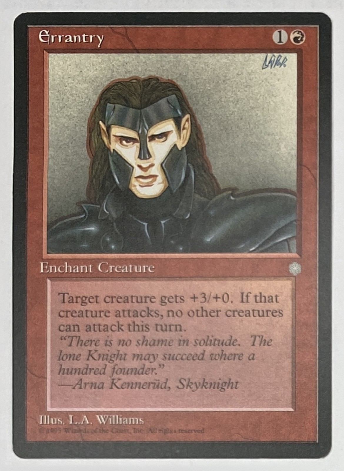 1995 Magic: The Gathering Ice Age Errantry Common front