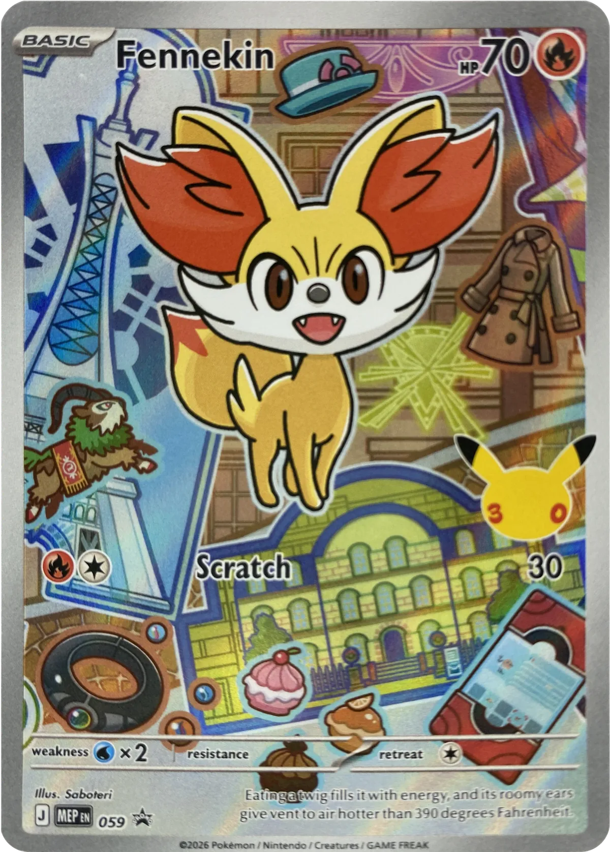 Fennekin #059, front