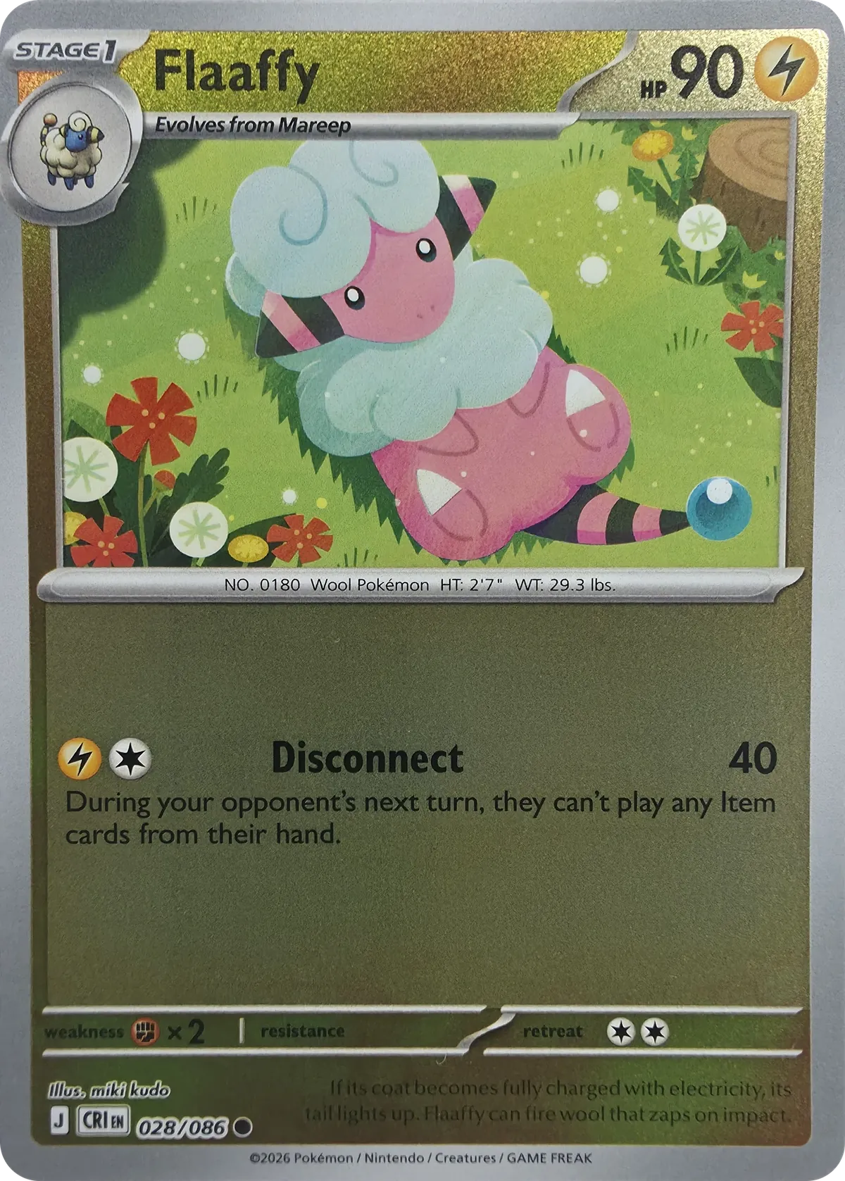 Flaaffy #028/086, front