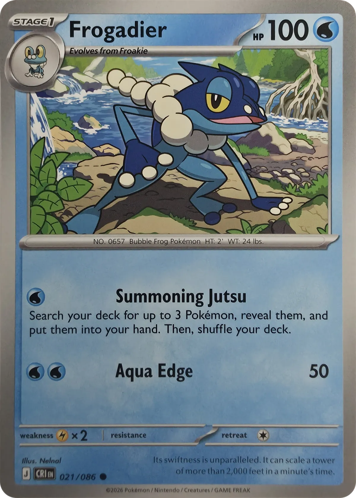 Frogadier #021/086, front