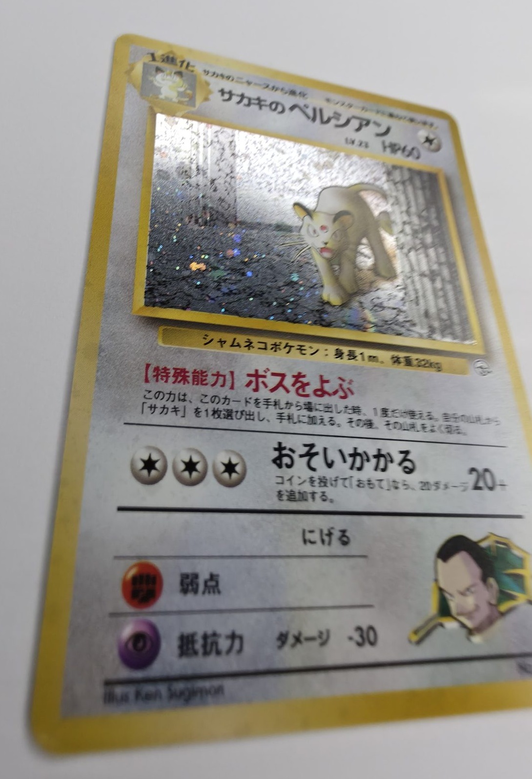 Giovanni's Persian holo angle close-up