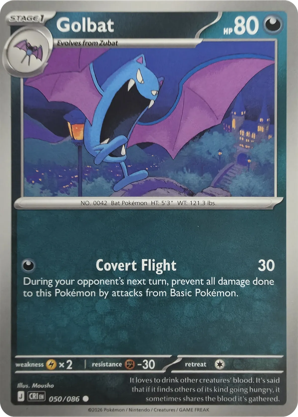 Golbat #050/086, front