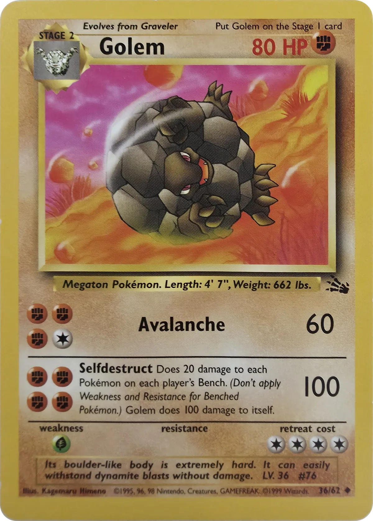 Golem #36/62, front