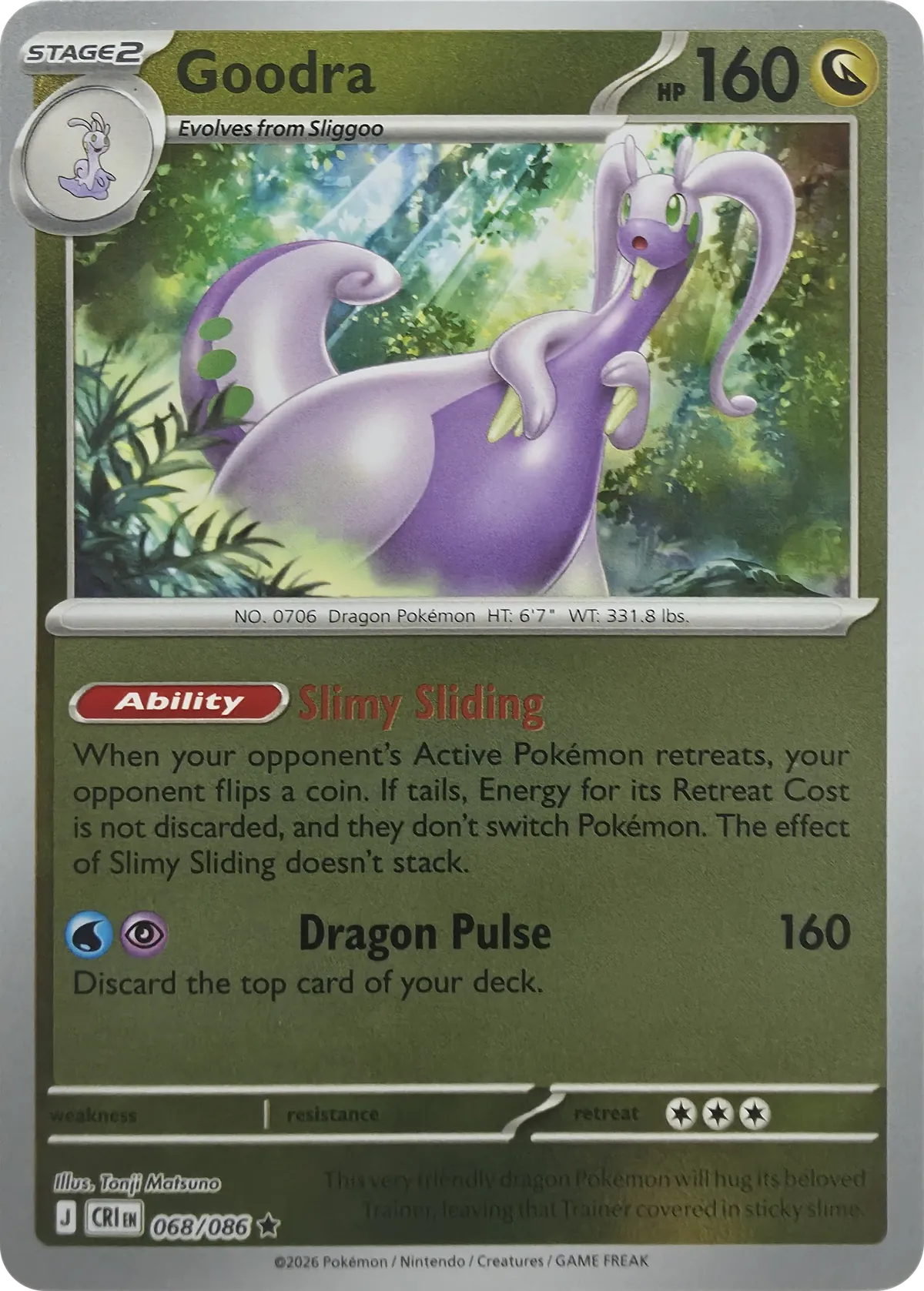 Goodra #068/086, front