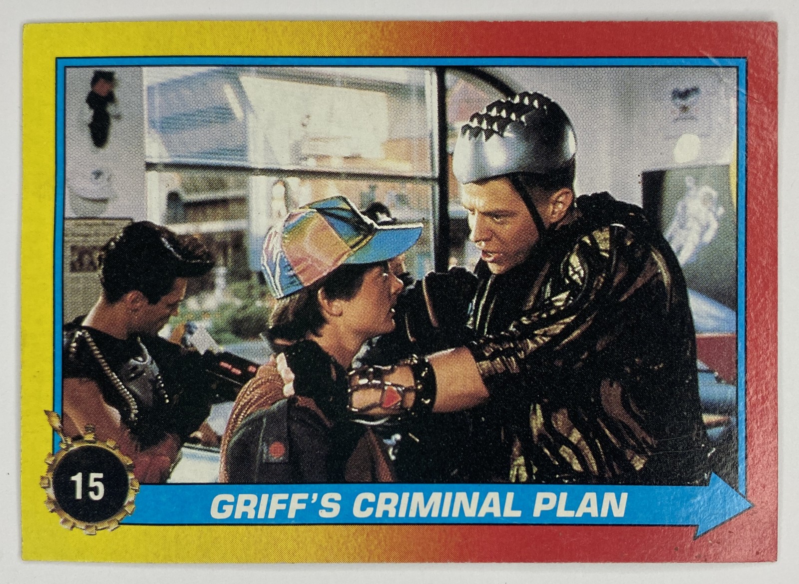 1989 Topps Back to the Future Part II Griff's Criminal Plan #15 front