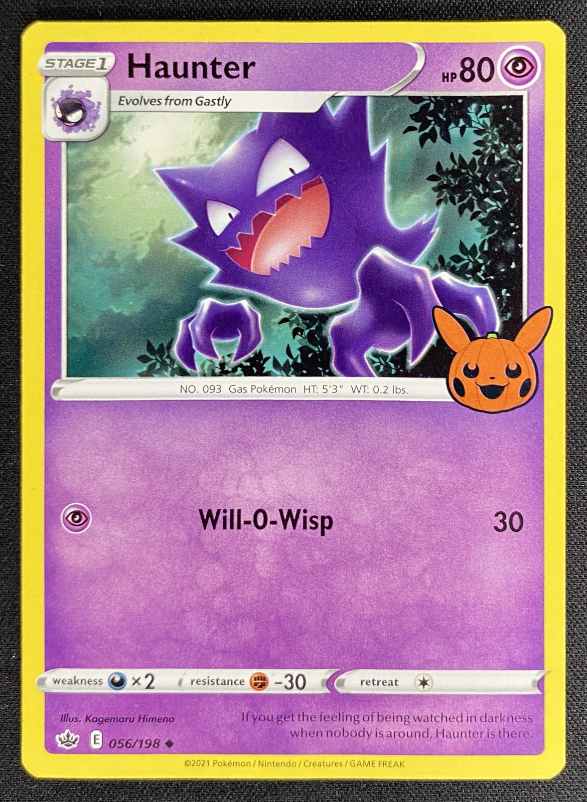 2022 Pokemon Trick or Trade BOOster Bundle Haunter #056/198 Promo front