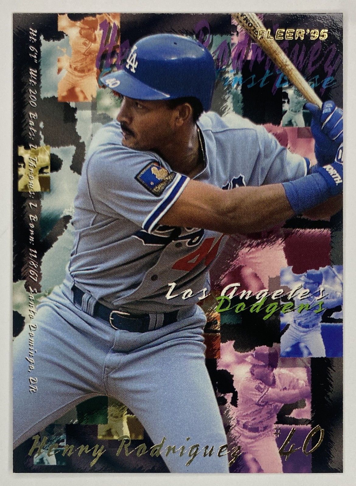 1995 Fleer Henry Rodriguez #548 Los Angeles Dodgers front