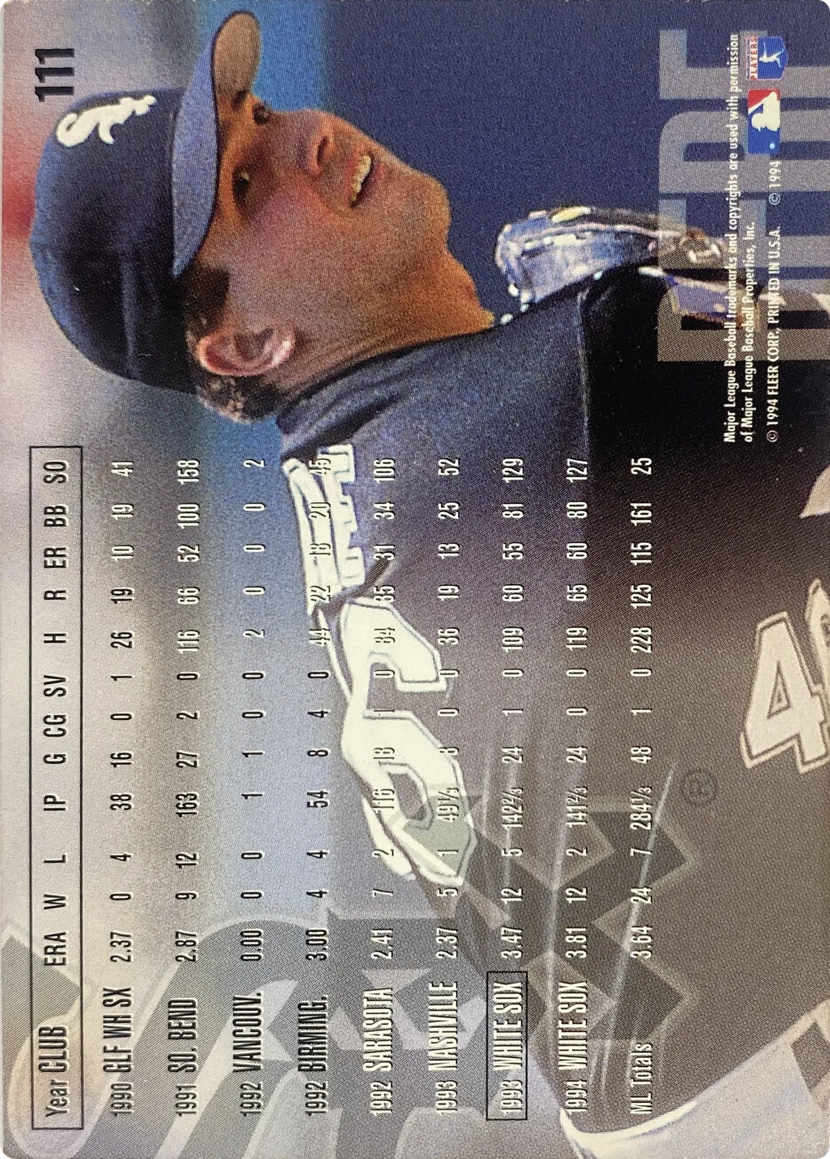 Jason Bere #111, back
