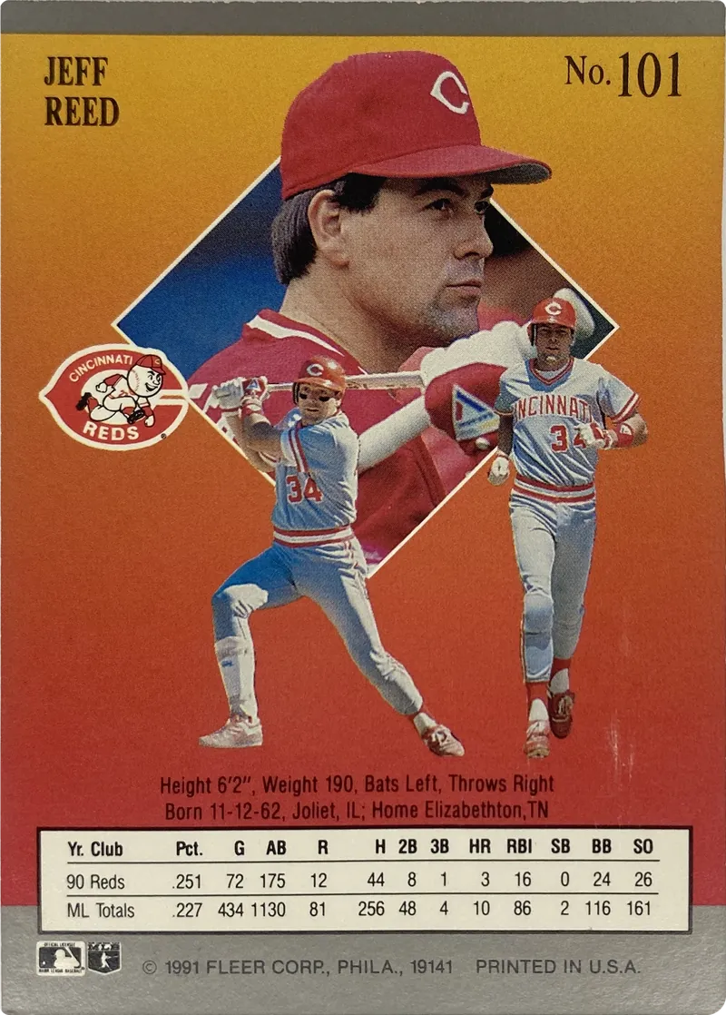 Jeff Reed #101, back