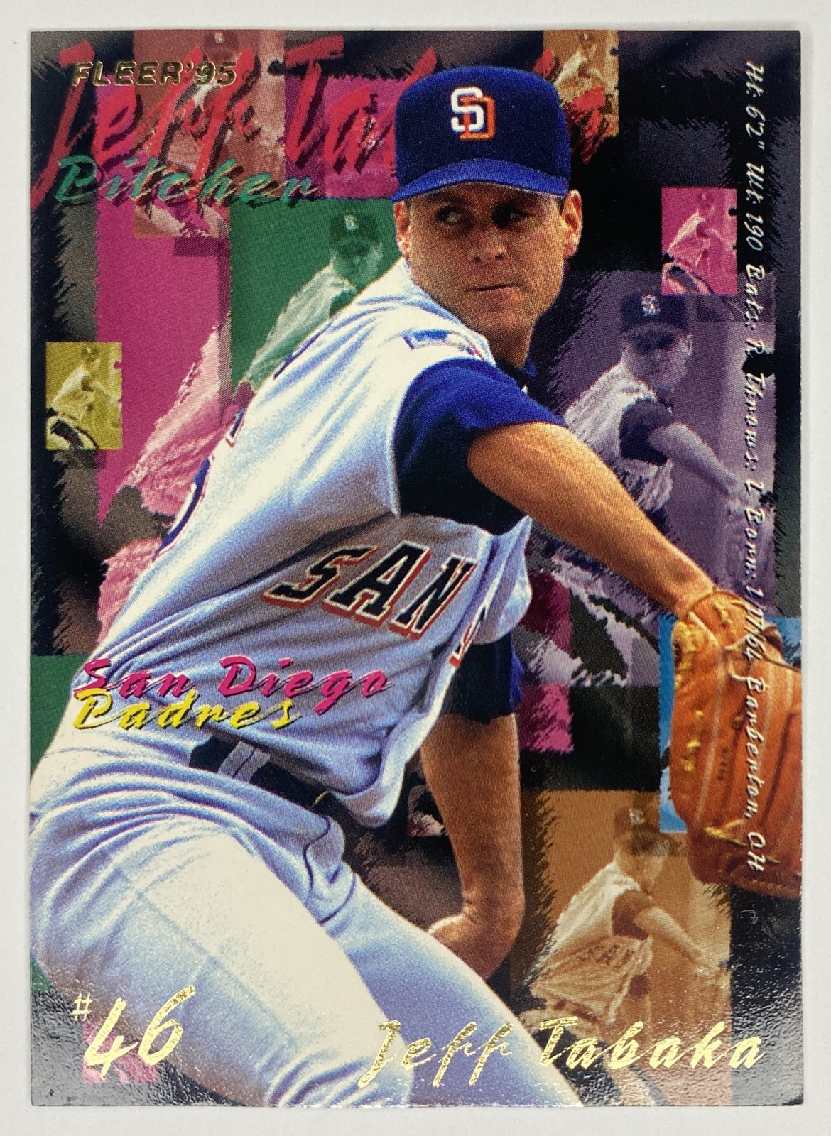 1995 Fleer Jeff Tabaka #570 San Diego Padres front