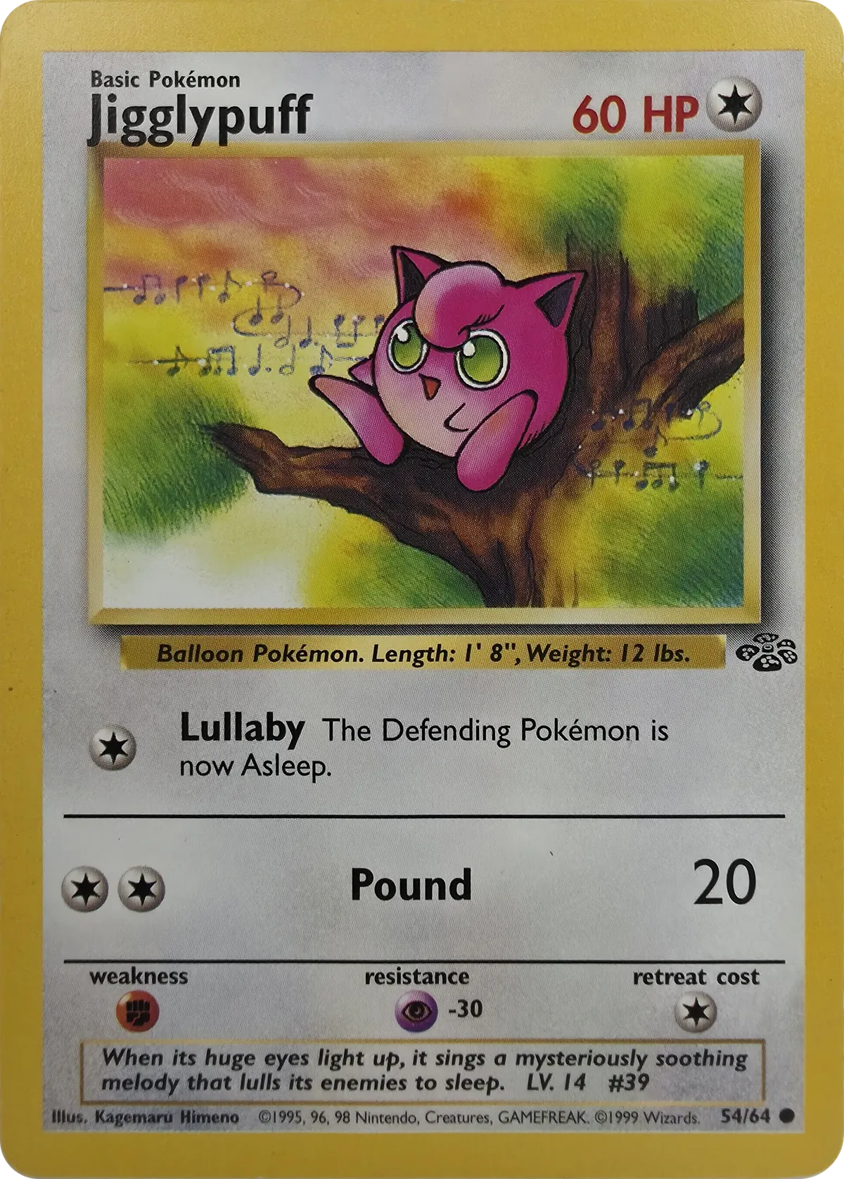 Jigglypuff #54/64, front