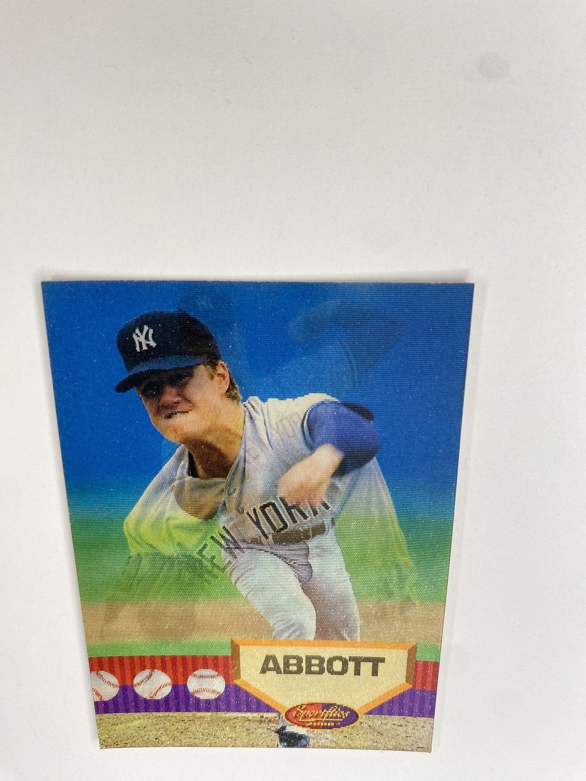 1994 Sportflics 2000 Jim Abbott #138 New York Yankees photo 3