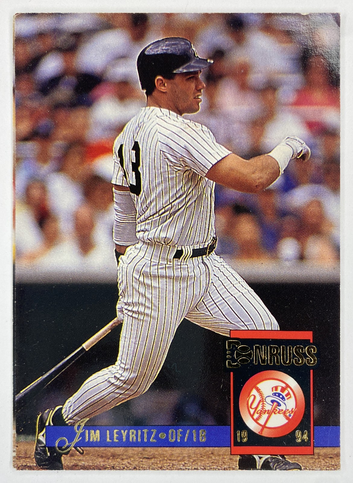 1994 Donruss Jim Leyritz #146 New York Yankees front