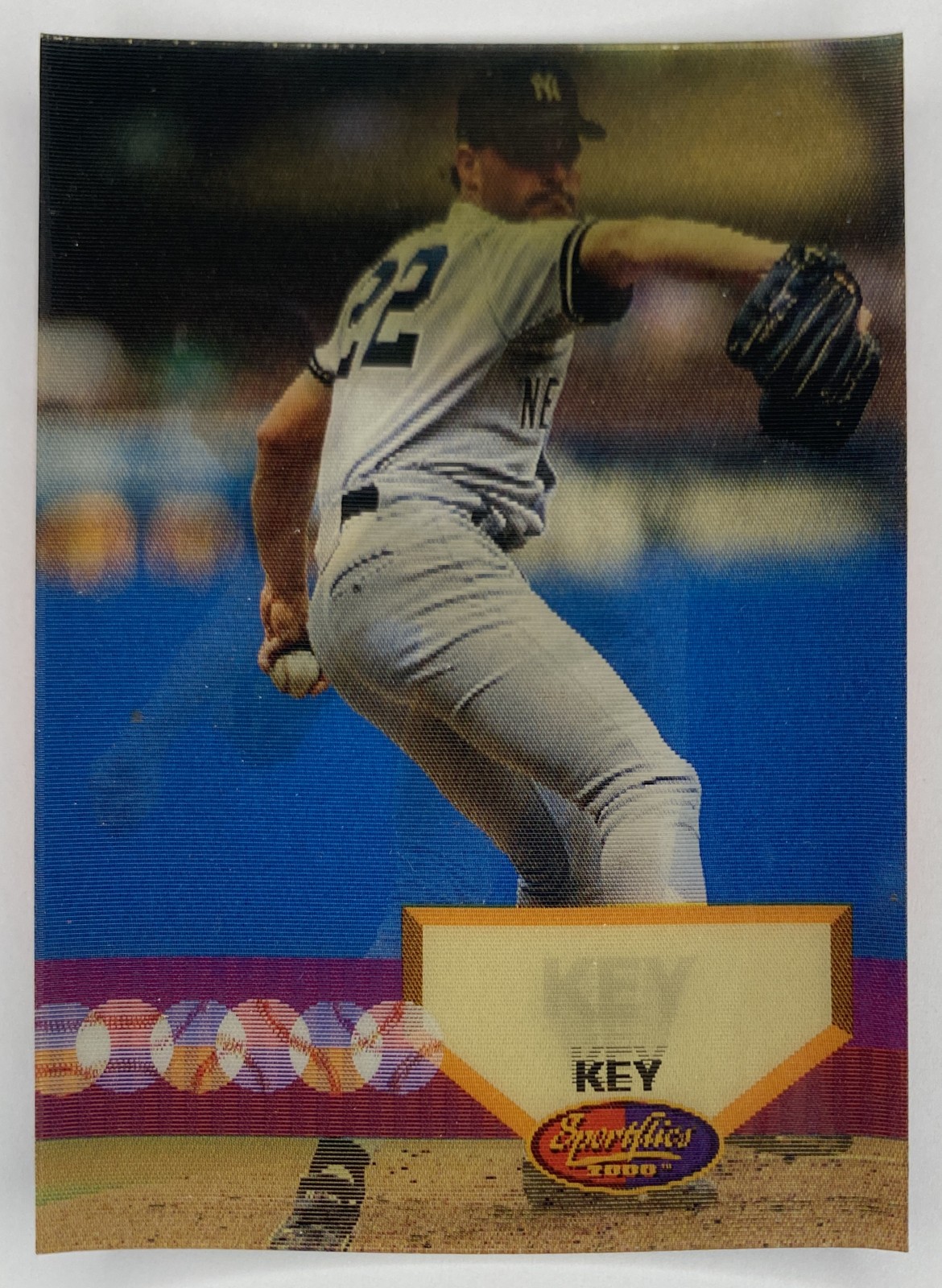 1994 Sportflics 2000 Jimmy Key #34 New York Yankees front