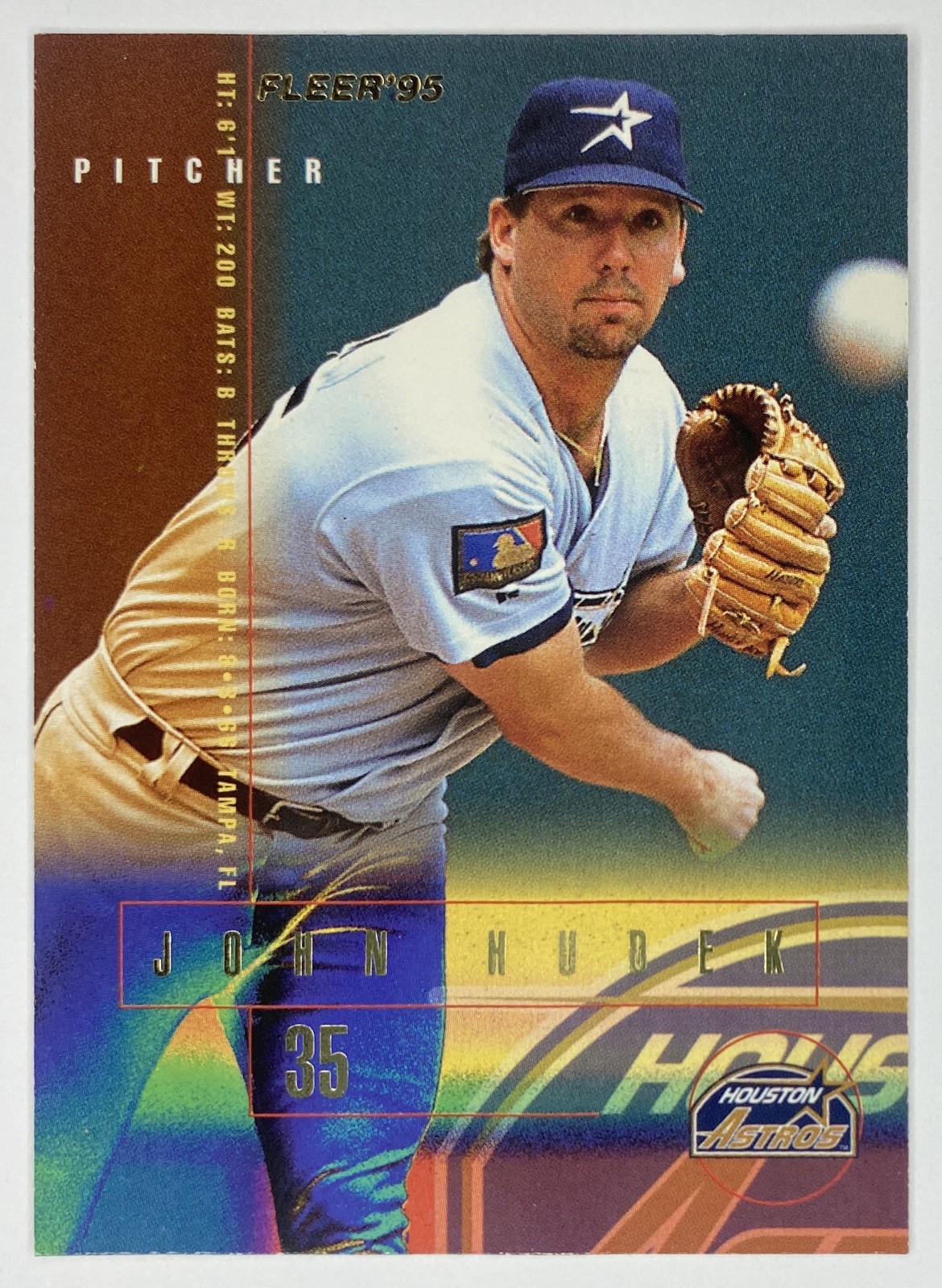 1995 Fleer John Hudek #463 Houston Astros front