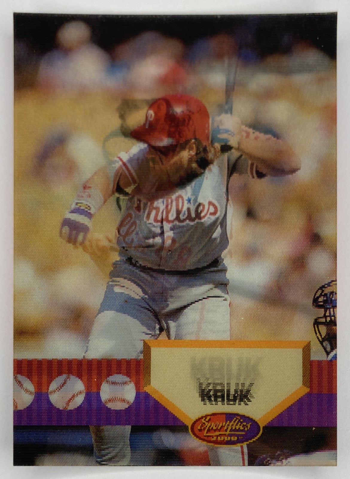 1994 Sportflics 2000 John Kruk #101 Philadelphia Phillies front