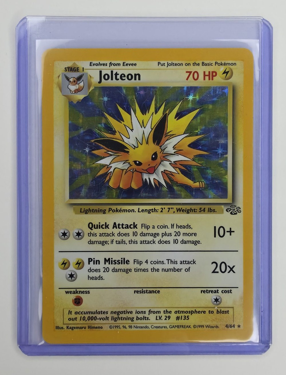 Jolteon sleeved front