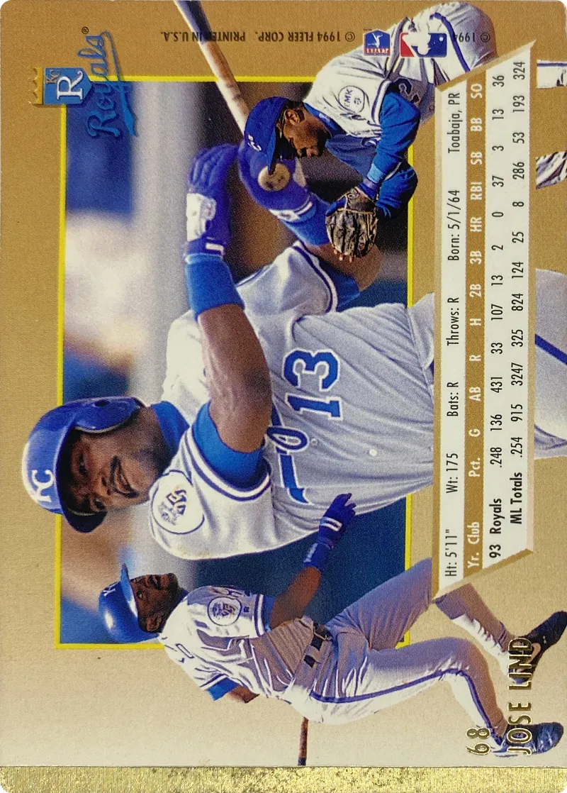 Jose Lind #68, back
