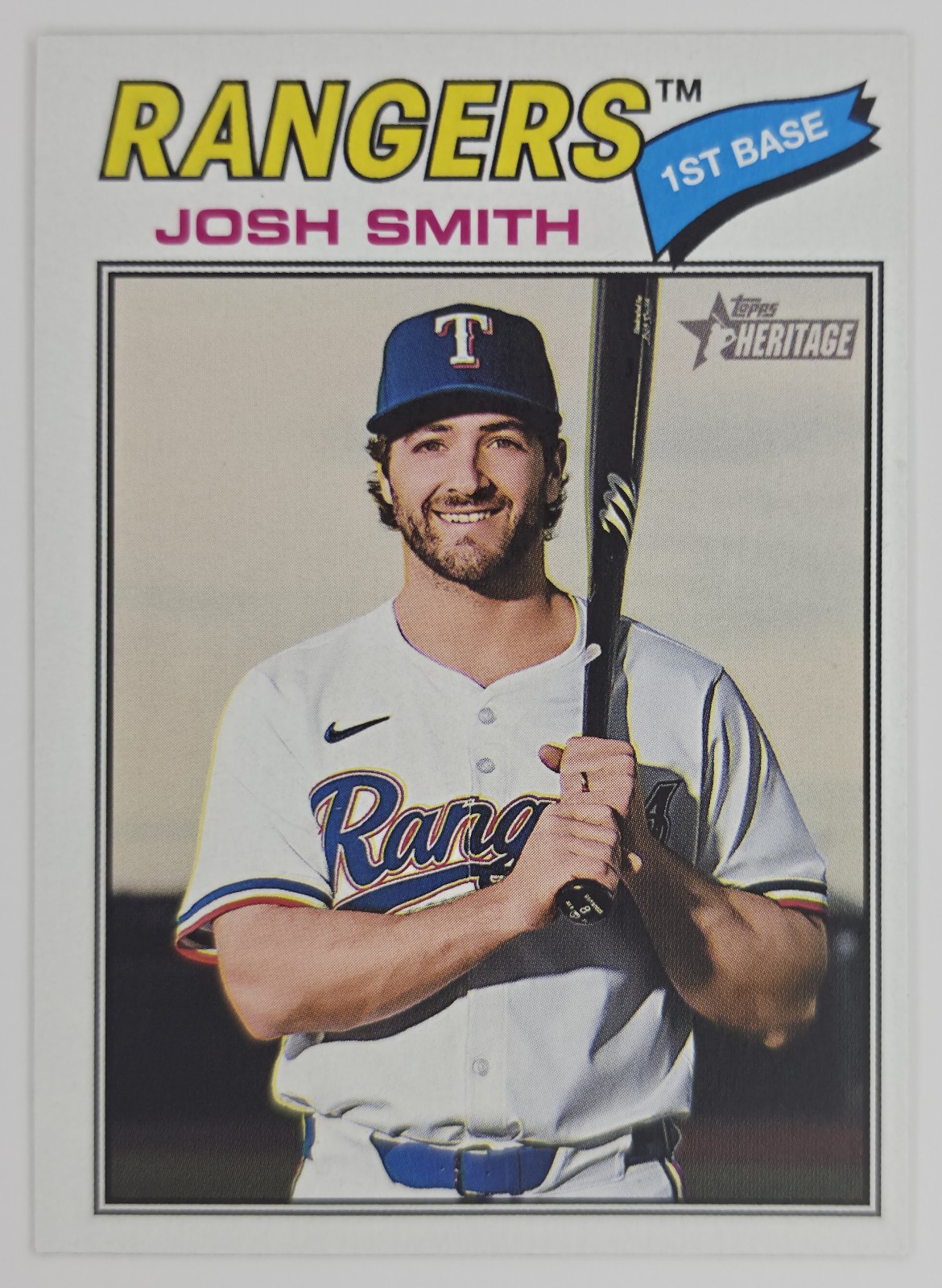 2026 Topps Heritage Josh Smith #301 Texas Rangers front