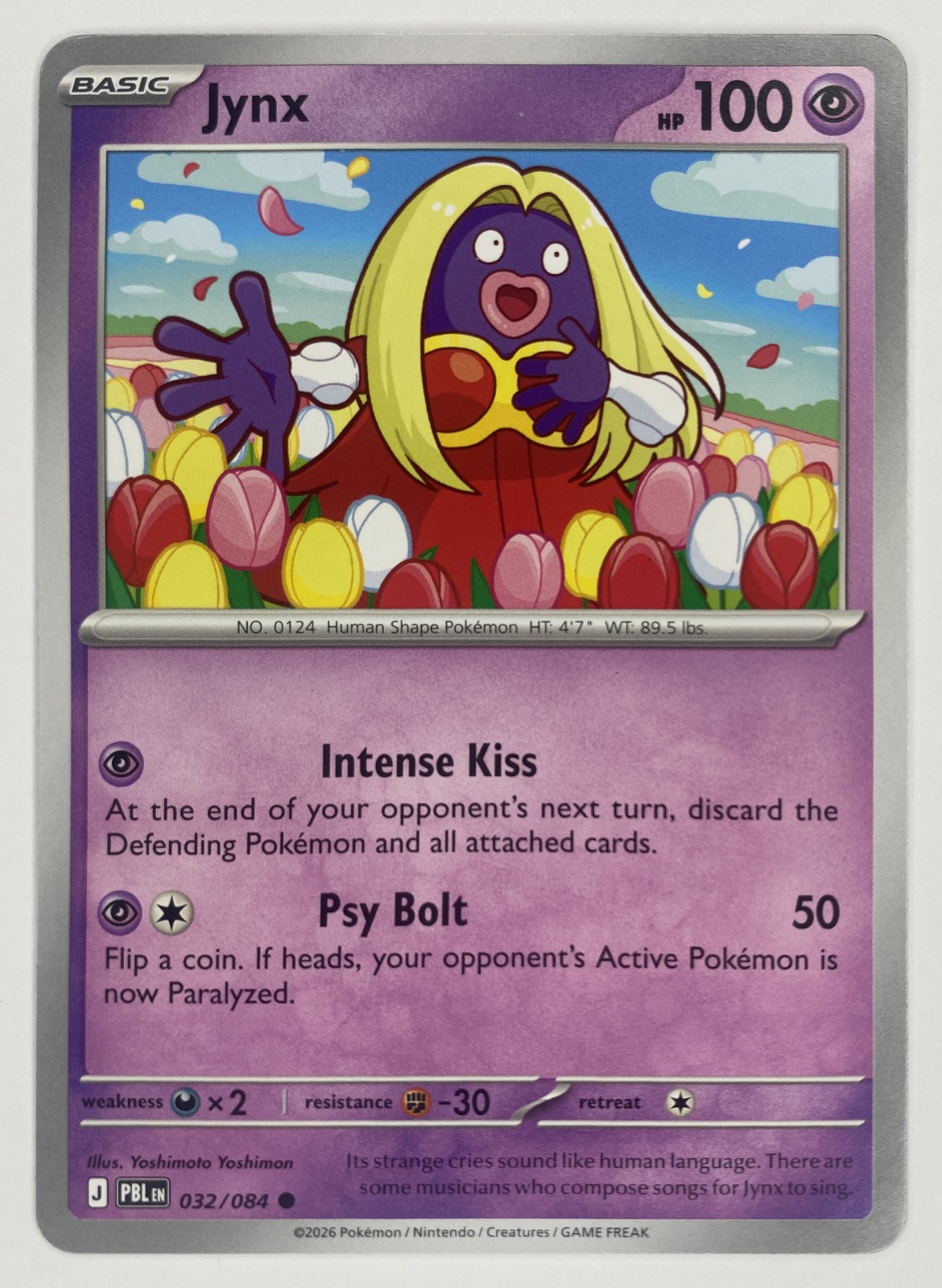2026 Pokemon Pitch Black Jynx #032/084 Common front