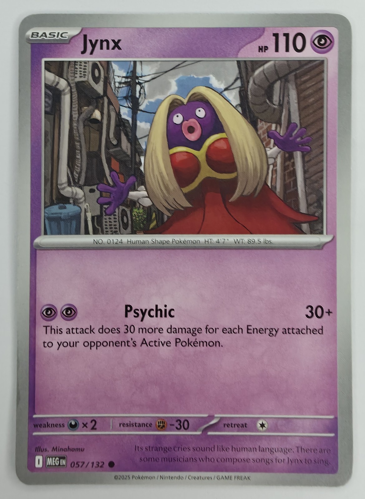 2025 Pokemon Mega Evolution Jynx #057/132 Common front