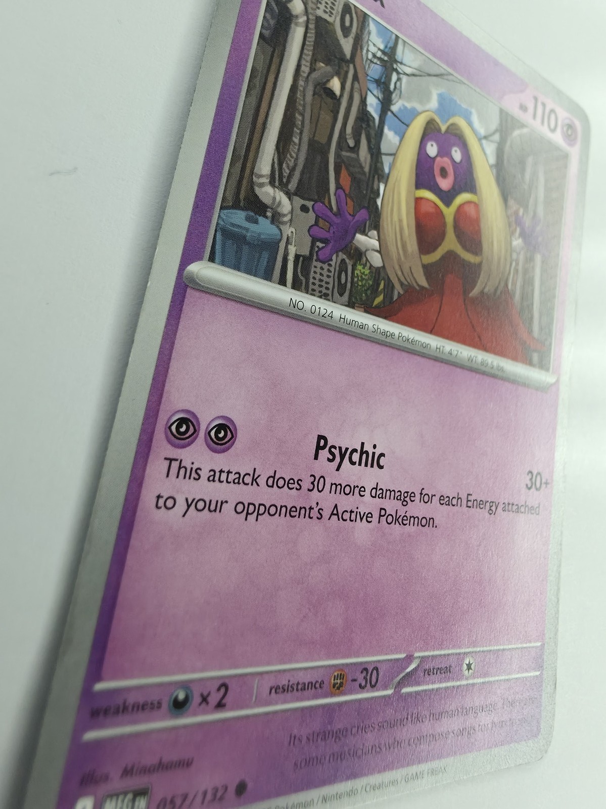 2025 Pokemon Mega Evolution Jynx #057/132 Common front at an angle