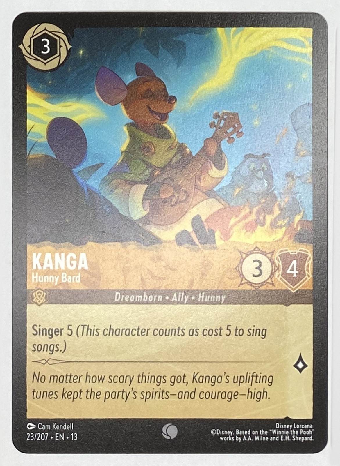 2026 Disney Lorcana Attack of the Vine! Kanga - Hunny Bard #23/207 Common front