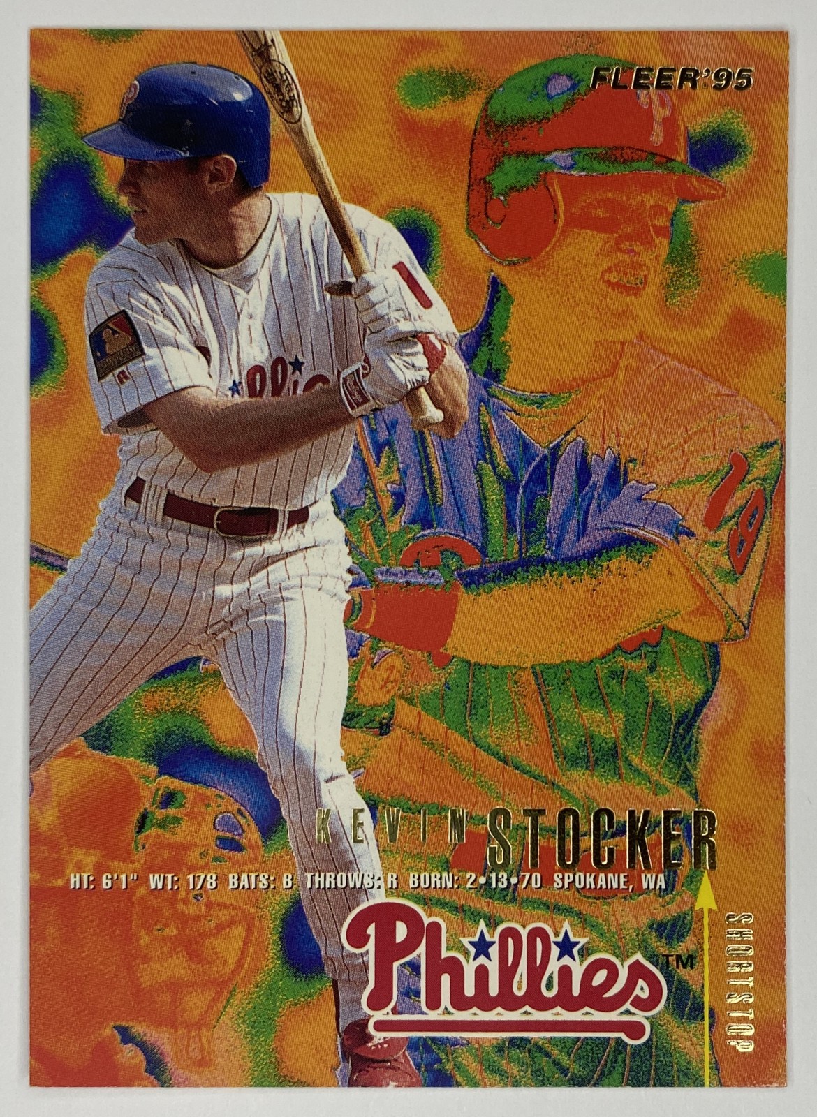 1995 Fleer Kevin Stocker #405 Philadelphia Phillies front