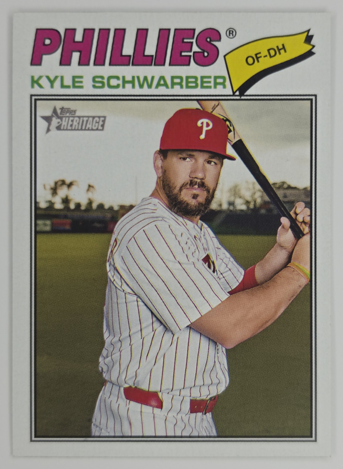 2026 Topps Heritage Kyle Schwarber #159 Philadelphia Phillies front