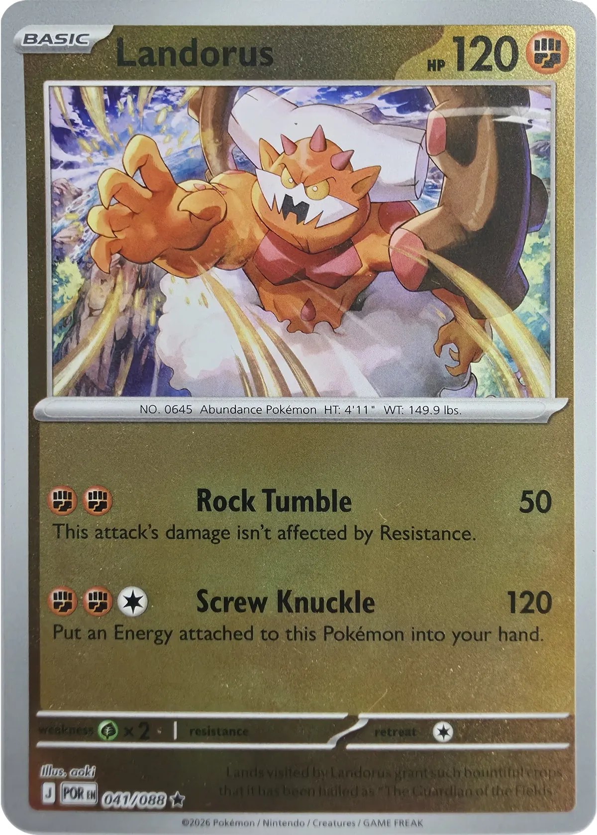 Landorus #041/088, front