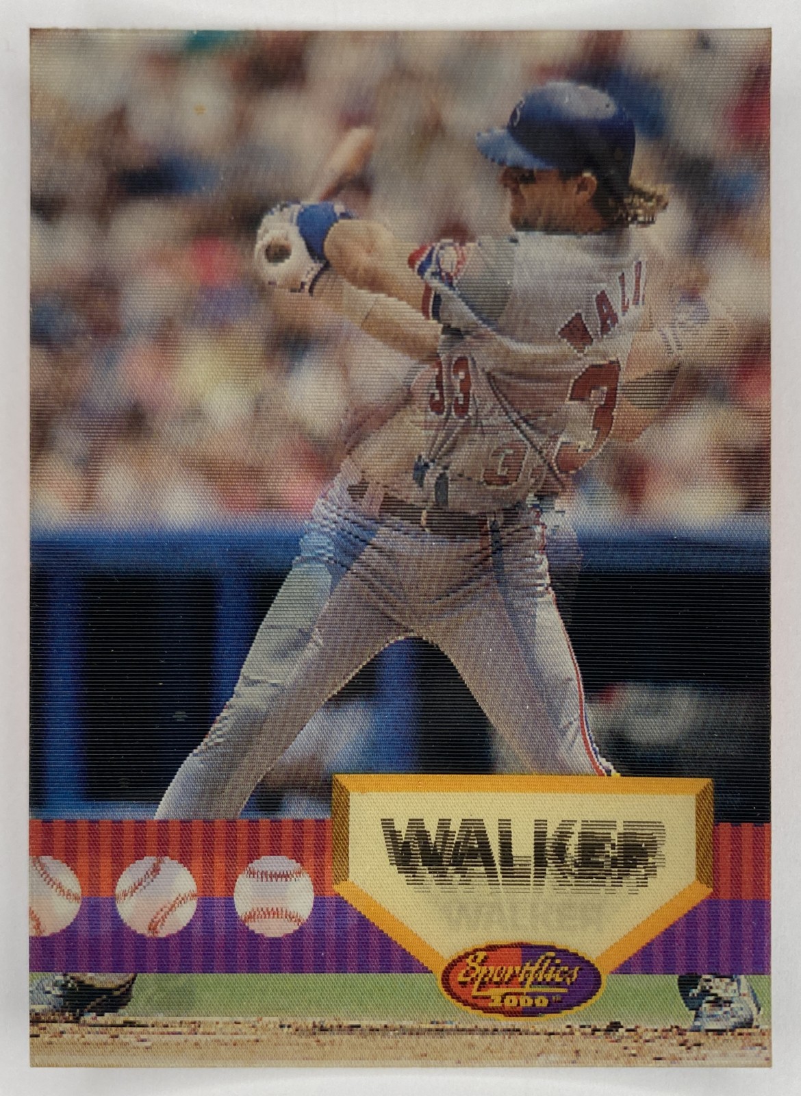 1994 Sportflics 2000 Larry Walker #77 Montreal Expos front