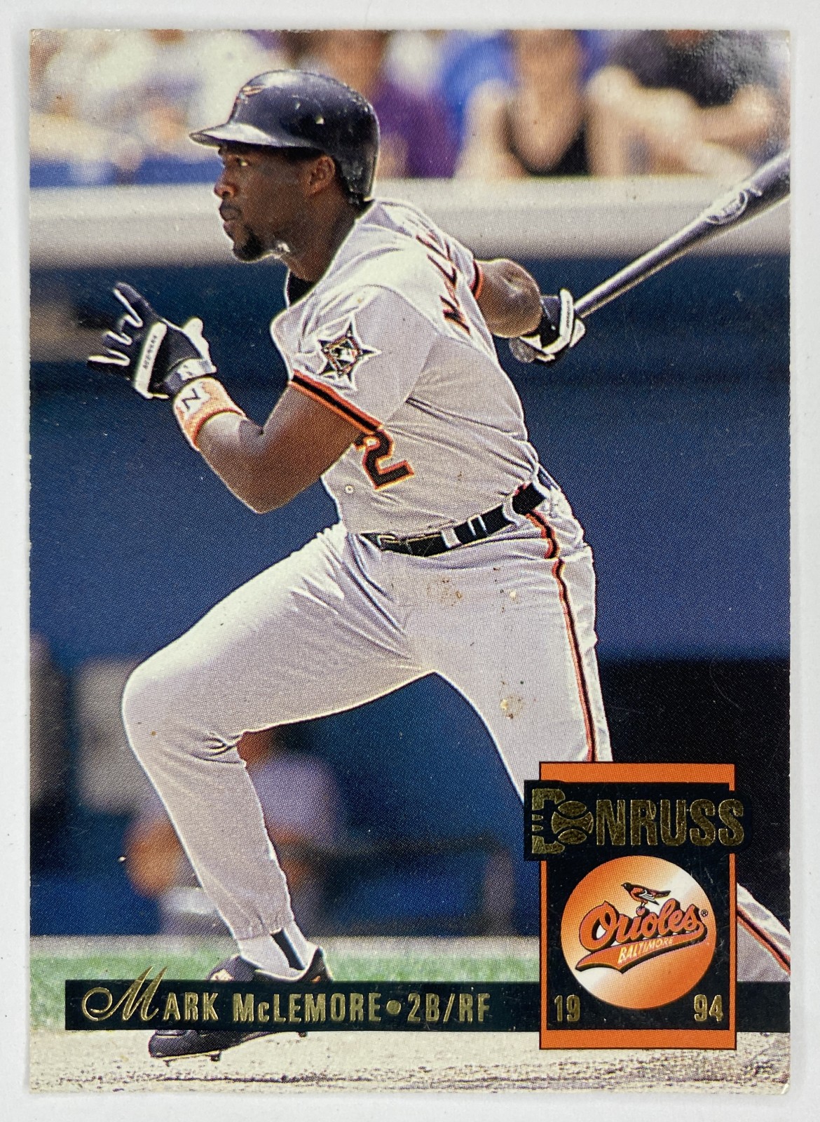 1994 Donruss Mark McLemore #186 Baltimore Orioles front