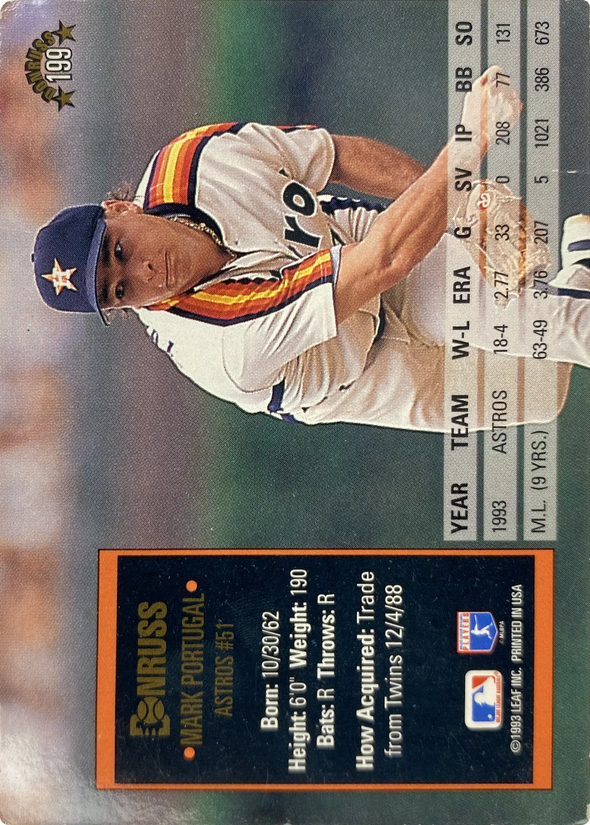 Mark Portugal #199, back