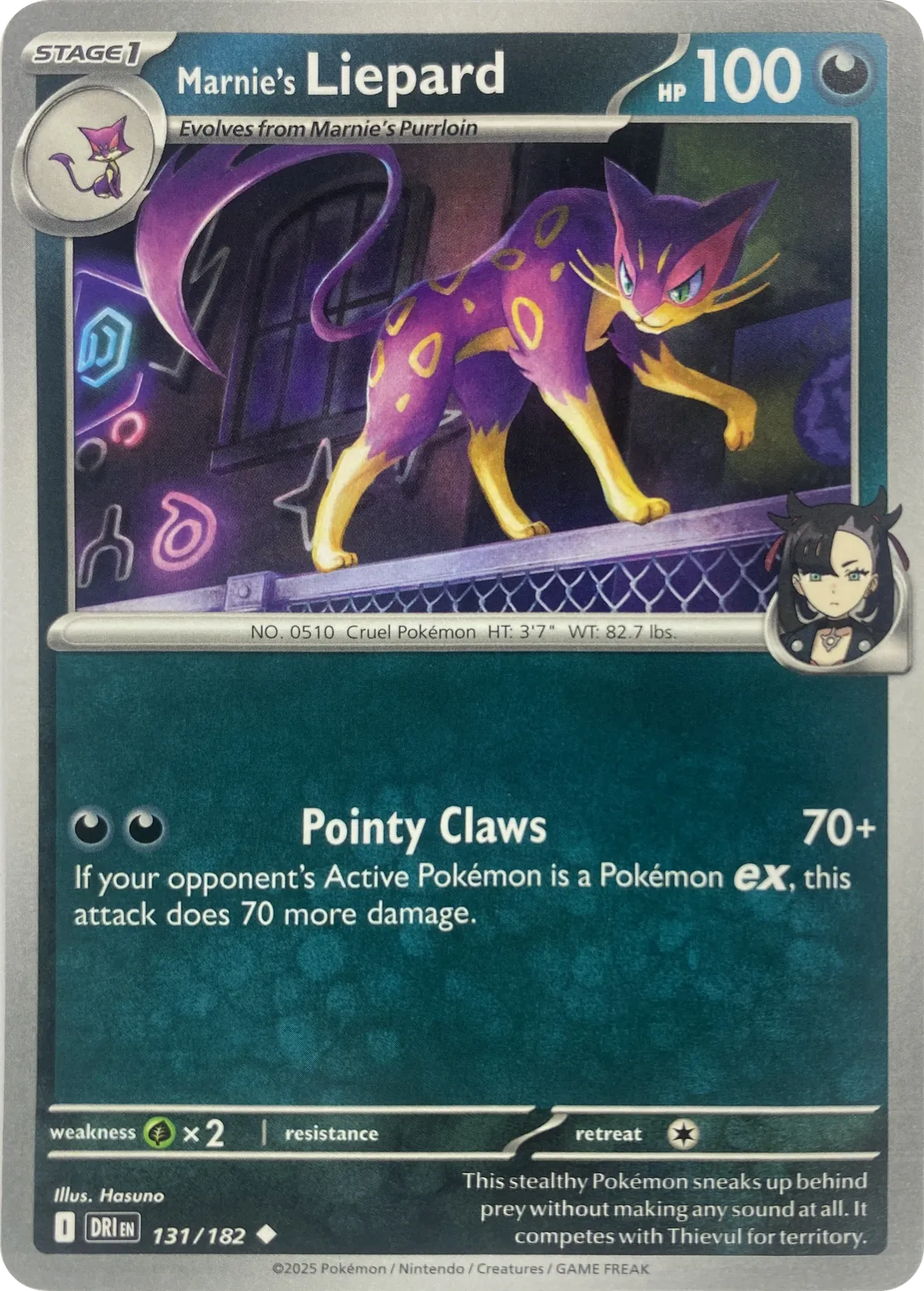 Marnie's Liepard #131/182, front