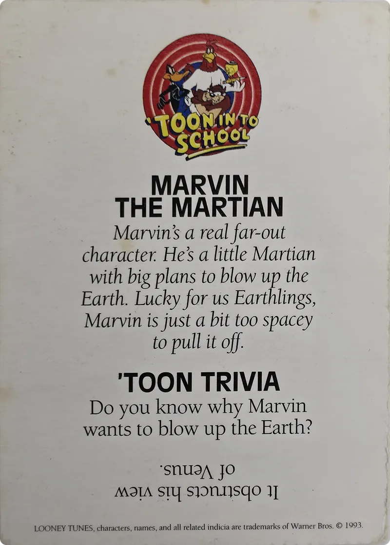 Marvin the Martian, back