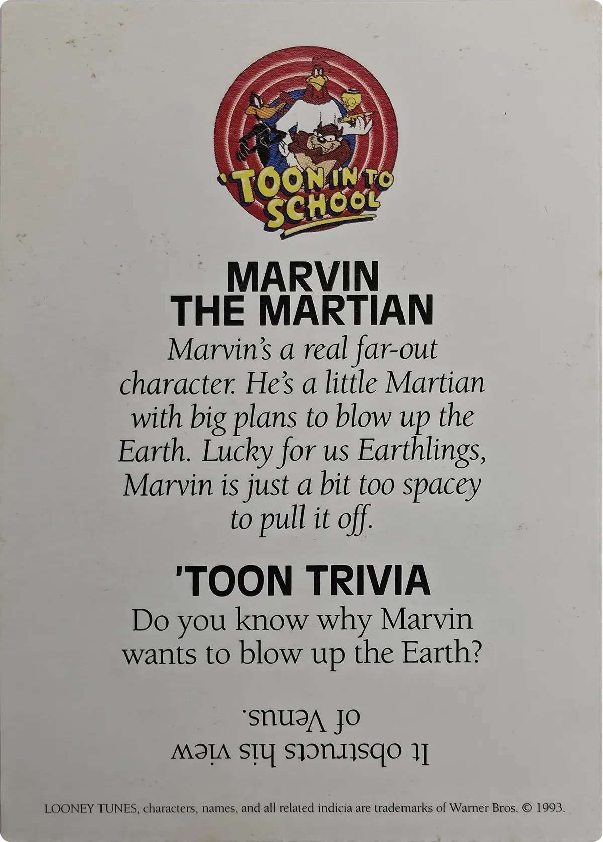 Marvin the Martian, back