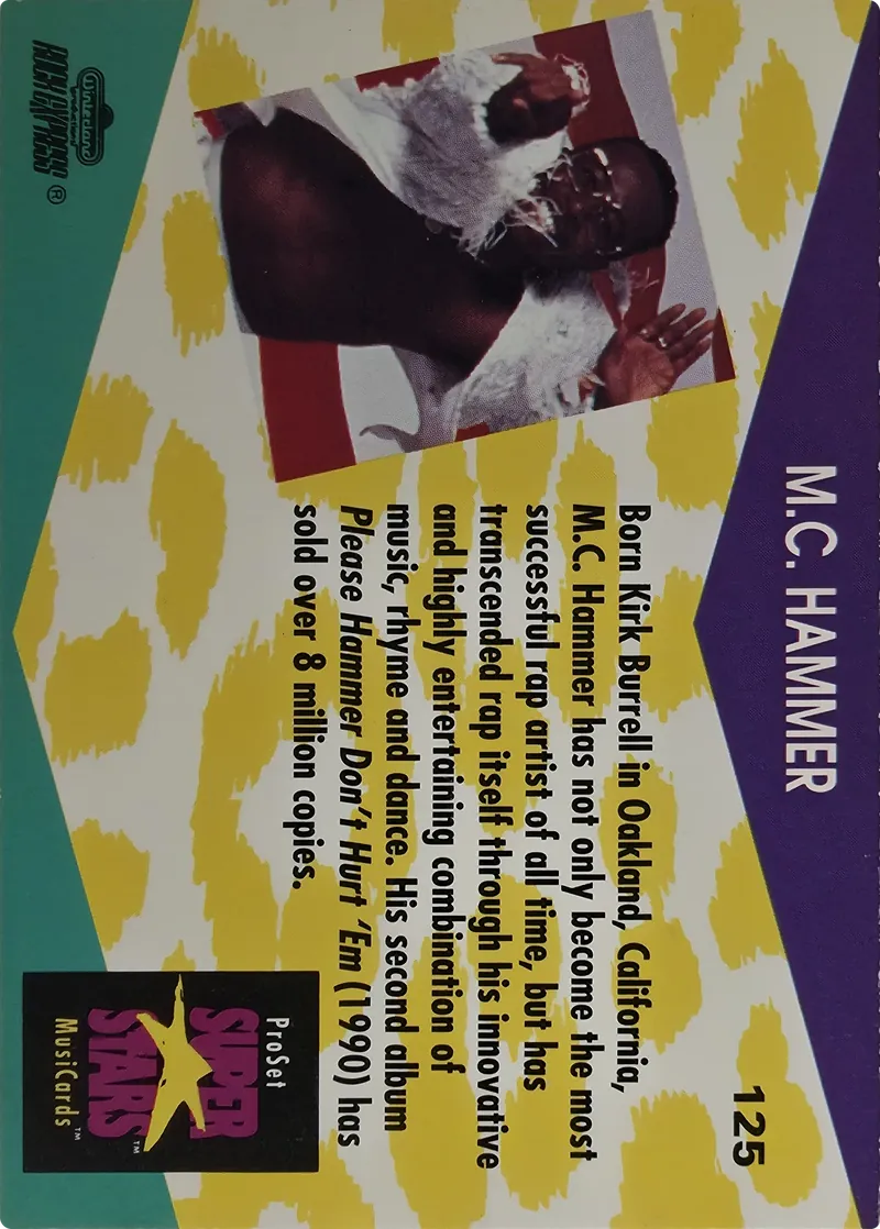 M.C. Hammer #125, back