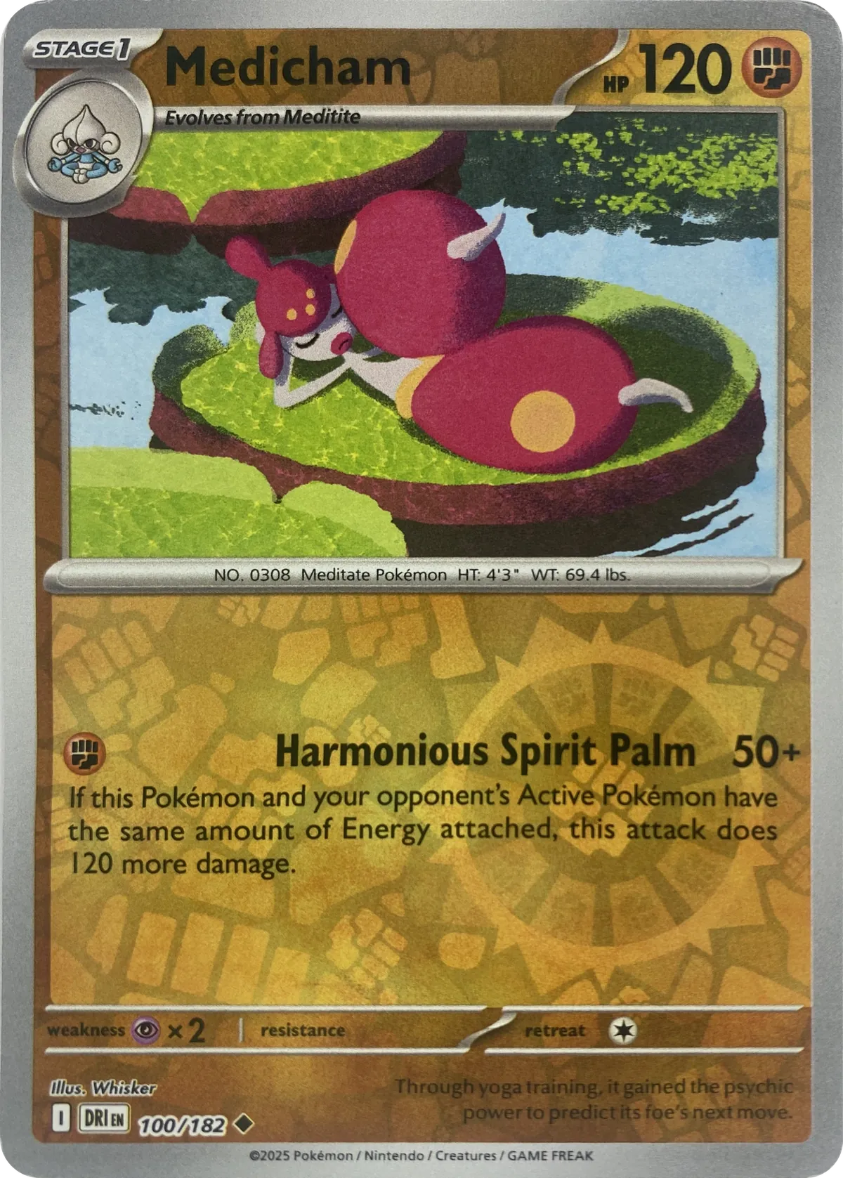 Medicham #100/182, front