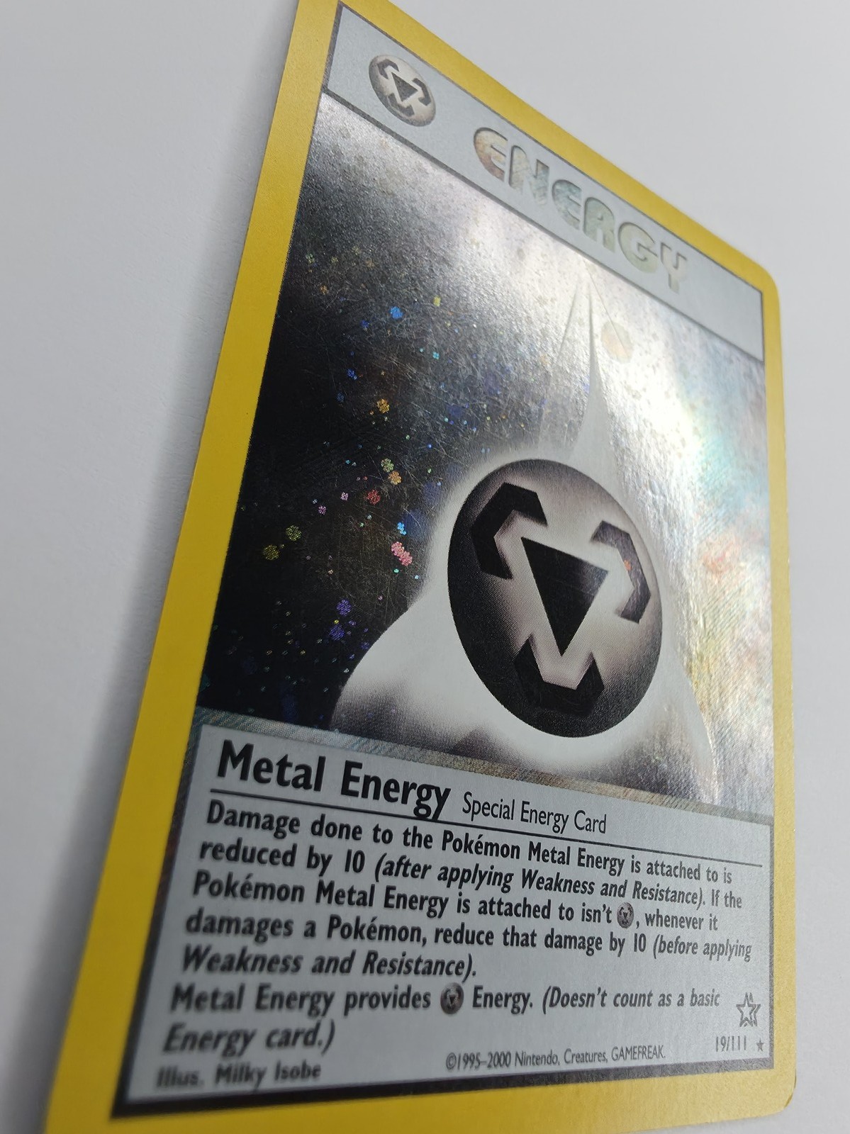 Metal Energy holo angle close-up