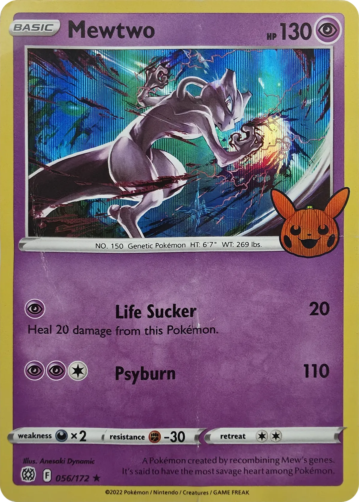Mewtwo #056/172, front
