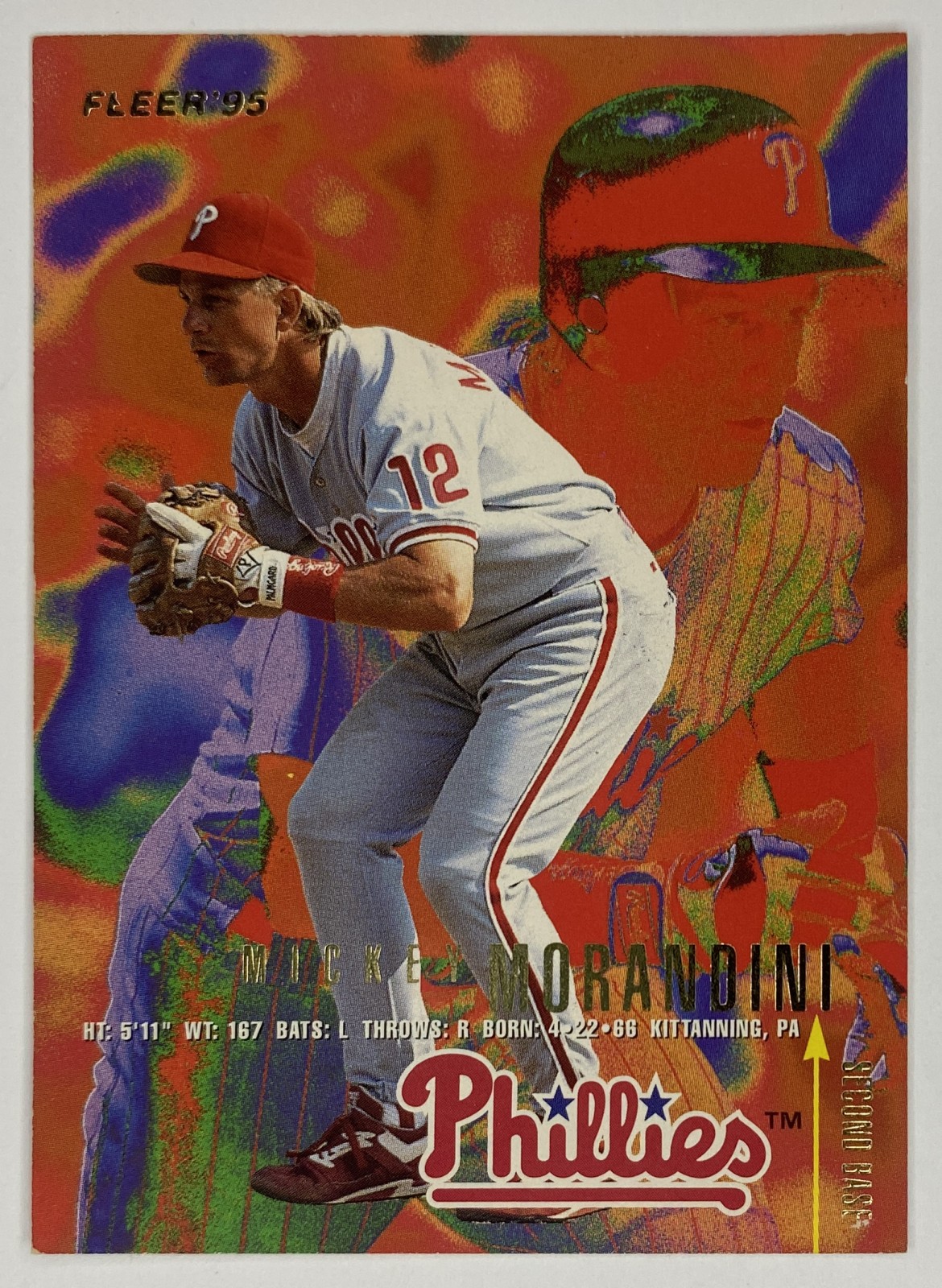 1995 Fleer Mickey Morandini #401 Philadelphia Phillies front