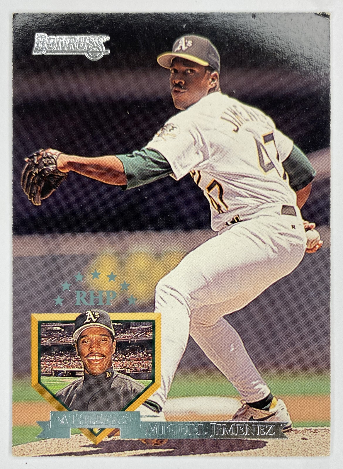 1995 Donruss Miguel Jimenez #262 Oakland Athletics front
